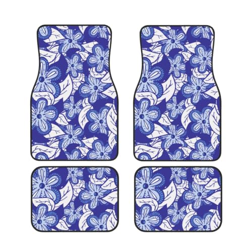 Alfombrillas para coche de neopreno antideslizantes con acabado floral elegante