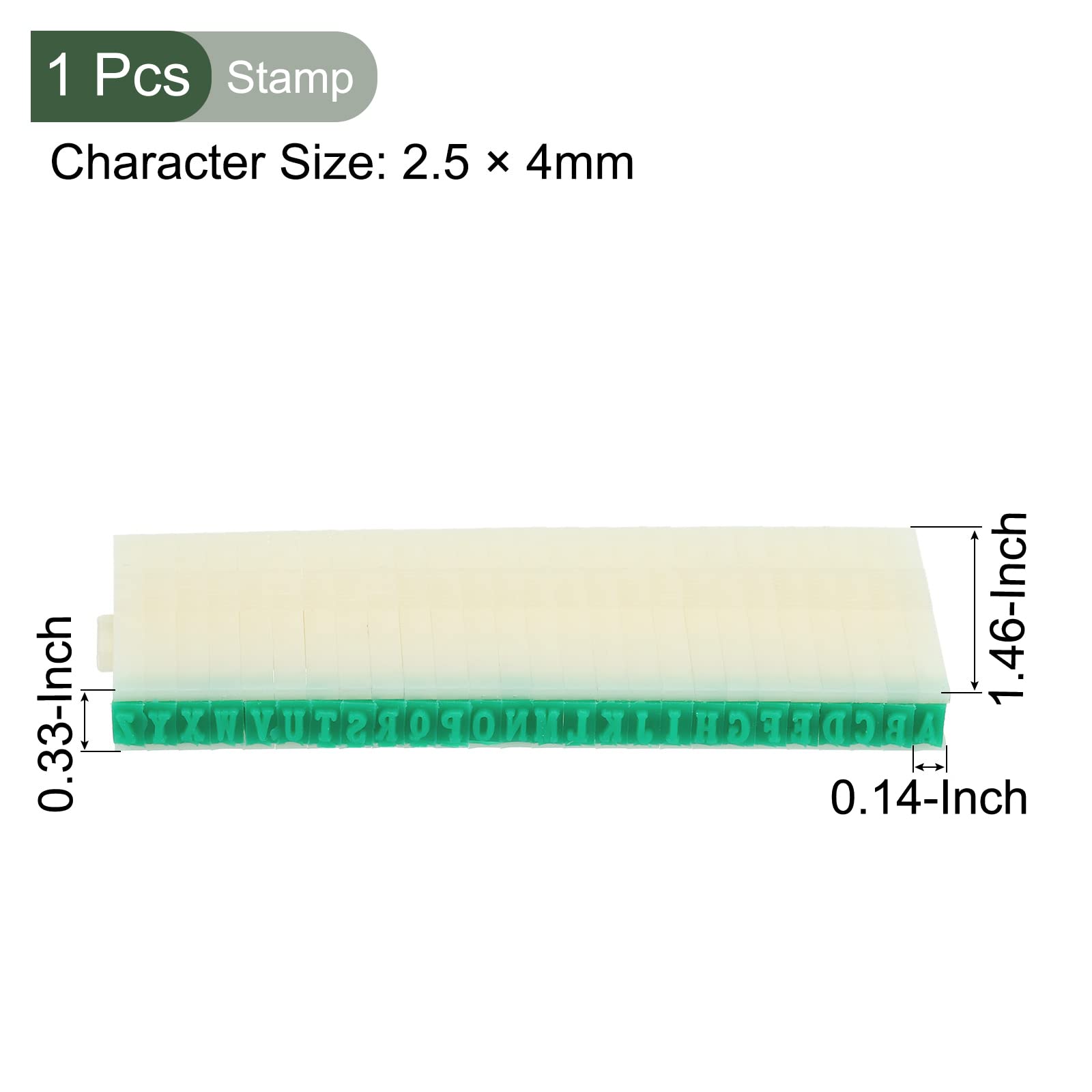 YOKIVE Combination Letter Stamp, Detachable Stamper with 26 Digits Press Number, Great for DIY Crafts (Blue, Green, White - Image 2