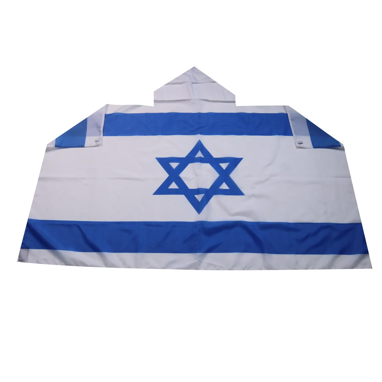 AZ FLAG - Israel Body Flag - 3x5 Ft - Israeli - Jewish Cap Flag - 100% Polyester with Inegrated Sleeves and Hood - Vivid Colors - 3' x 5' Feet - 150x90 Cm