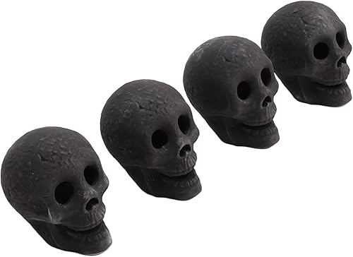 Miniatura 1 de ViaGasaFamido Terrifying Fire Pit Skulls Ceramic Fireproof Skulls for Bonfire Campfire Fireplace Firepit Halloween Decor, 4pcs