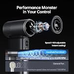JISULIFE Portable Handheld Fan Ultra2 9000mAh Max 25 Hrs, 3 IN 1, 100 Speed - Image 3