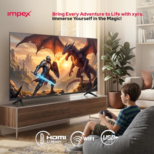 امبيكس تلفزيون سمارت HD LED 32 بوصة من زيرا، تلفزيون اندرويد مع معالج رباعي النواة، لوحة درجة A+ بدون اطار، واي فاي ومشاركة الكترونية، زاوية عرض 176 درجة، تصميم نحيف للغاية، 2 HDMI، 2 USB، ار جيه 45