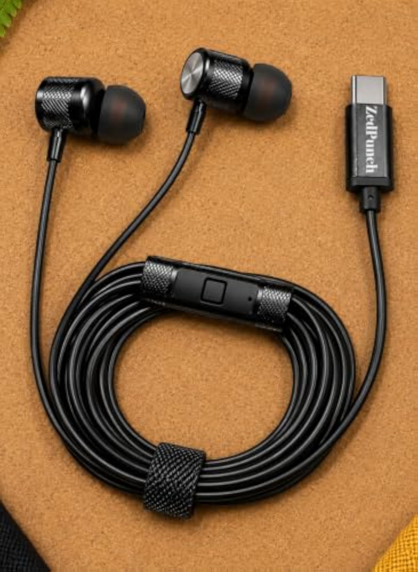 Type C Wired in-Ear Earphones with Mic, Gaming Earbuds