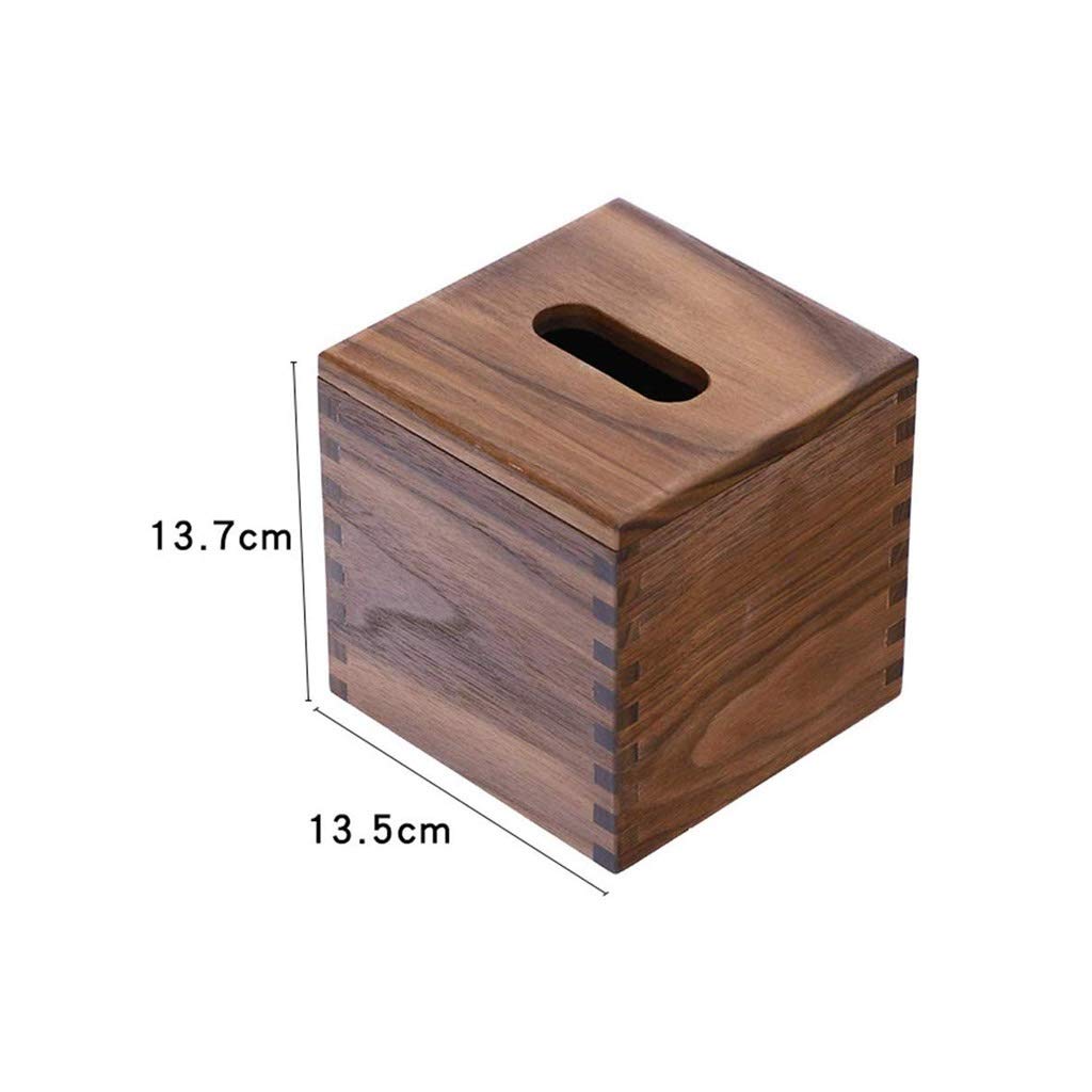Designs Rustique Distressed Boîte Tissu carré en Bois Couverture, décoratif Salle de Bains Mouchoirs Box Holder Ferme Décor