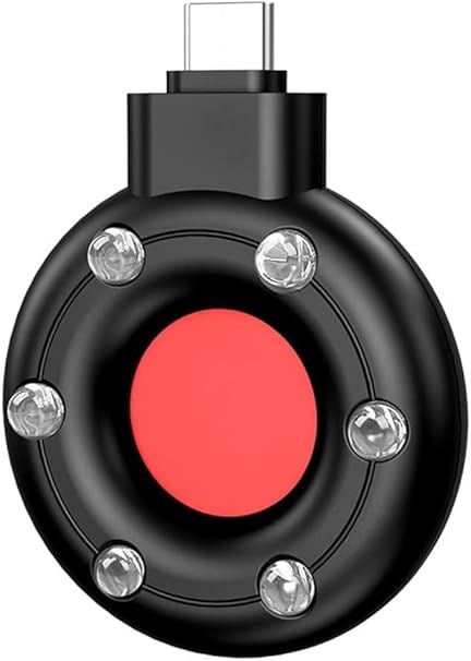 Birudmart Hidden Camera Detector Infrared Device to Find Camera, Mini and Micro Camera Detector, Privacy Protector Anti-Candid Light-Sensitive Detector for Office Hotel Bathroom Bedroom.