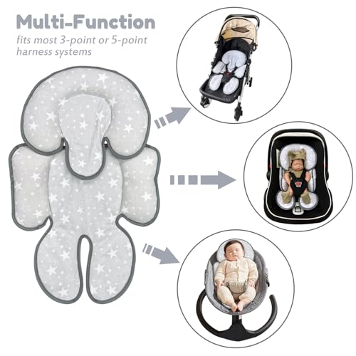 Almohadilla y Soporte Cabeza para Silla de Bebé miniatura 4
