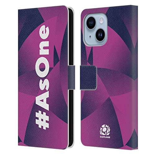 Housse cuir iPhone 14 Plus Scotland Rugby pour protéger et ranger ses cartes facilement