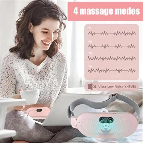 Image of Heating Pad for Period Cramps, Three-Speed Adjustment，Portable Cordless Rechargeable Heating Pad for Menstrual Pain Relief Electric Heat Belt,Gifts for Her Women Girl Wife (Pink)