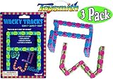 Toysmith Wacky Tracks Blue/Green, Blue/Pink & Pink/Green Complete Gift Set Bundle - 3 Pack