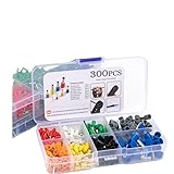 AARTERZZA 300/700Pcs Boxed VE Electrical Wire Connector Insulated Crimp Terminal Assortment Wire Terminal Connector Cable Terminal(No Tools 300PCS)