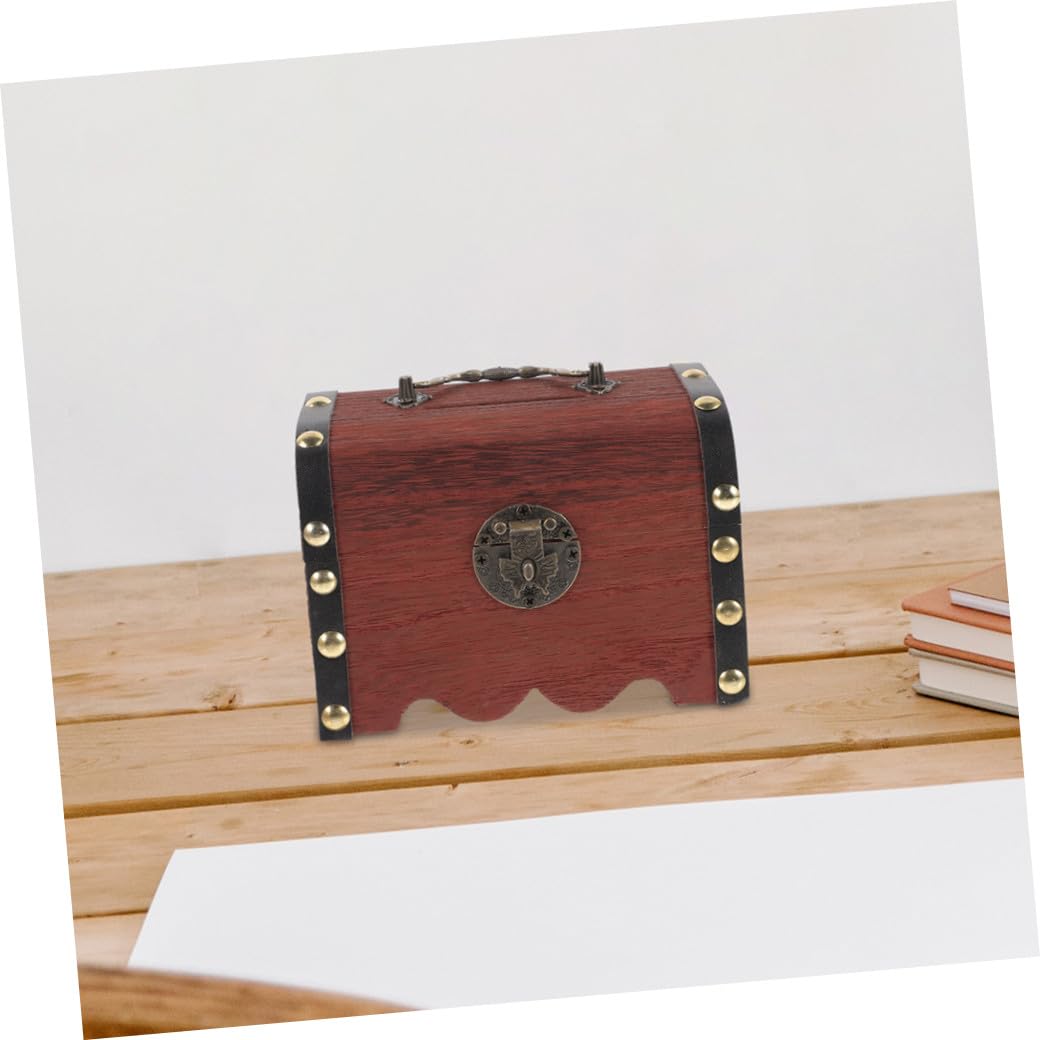 Angoily Caja De Dinero con Cerradura Cofre Antiguo Pequeño Cofre del Ahorrador De Dinero Caja De Juguete Hucha con Candado Planchar Envío Directo Caja De Recuerdos Niño