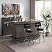 Imperial Black New Orleans Saints Chrome Bar Stool