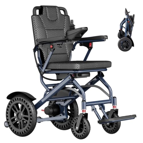 Image of Upgrade ByteTecpeak Lightweight Electric Wheelchairs for Adults,500W Motorized Wheelchair for All-Terrain,15 Miles,Portable Wheel Chair,Foldable Power Wheelchairs Support 330 Lbs,Airline Approved