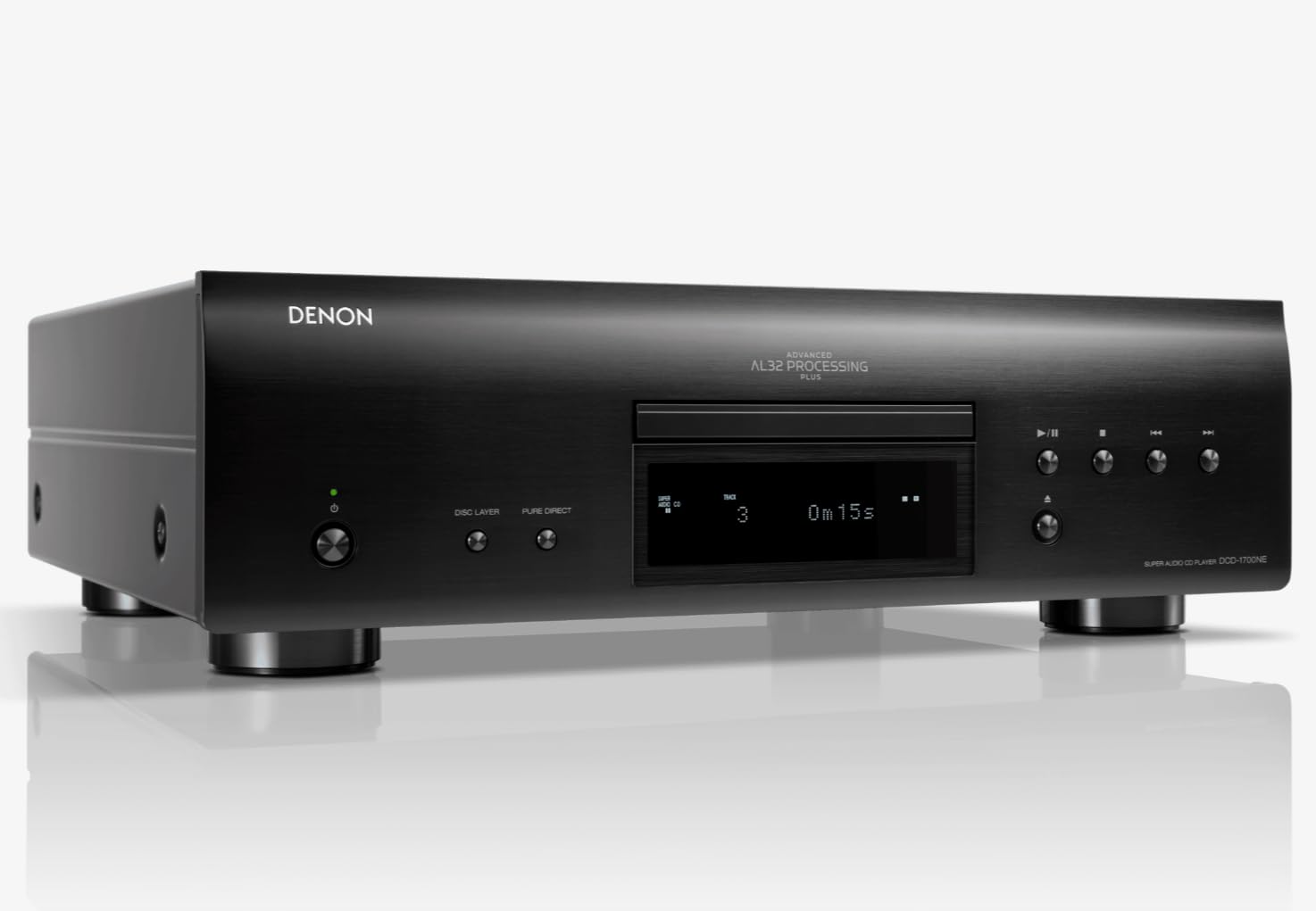 Denon DCD-1700NE - Reproductor de CD/SACD, Color Negro