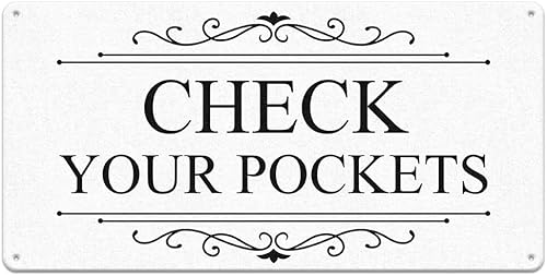 Letreros de metal retro para lavandería, decoración de pared, 12 x 6 pulgadas, reglas de lavandería, decoración impresa para el hogar (blanco)