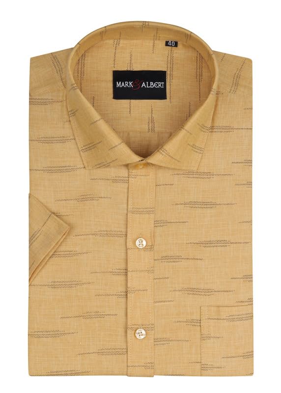 Image of Men's Half Sleeve Linen Shirt