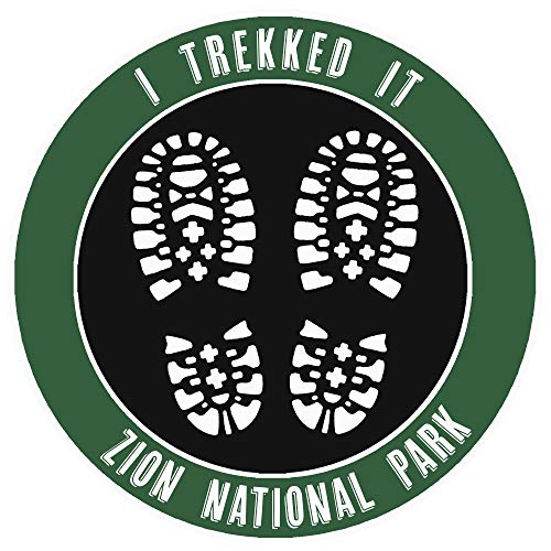Best Hiking Boots for Zion National Park: Your Ultimate Guide 15 I Trekked It! Zion National Park Hiking Boot Decorative Car Truck Window Sticker Decal Vinyl Die-Cut Badge Emblem Vacation Souvenir Travel Gear