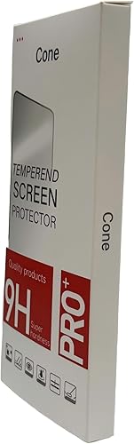 Cone Paquete de 3 protectores de pantalla para iPhone 14 Pro Max 6.7 pulgadas + 3 protectores de lente de cámara, película de vidrio templado