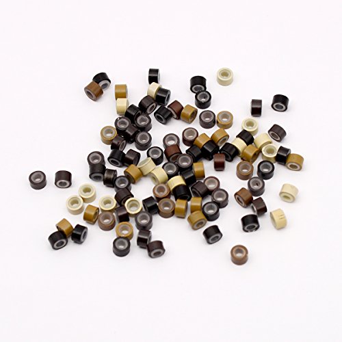 Foto von HQdeal Federhaarverlängerungs-Set, mit 52 Synthetischen Federn, 100 Perlen, Zange und Häkchen