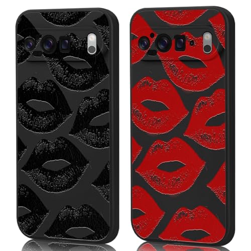 Coque Google Pixel 9 Pro souple et antichoc avec design gaufré lot de 2 protections