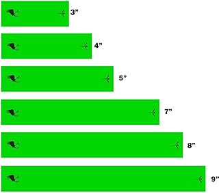 White Water Archery Solid Green Fluorescent Neon Elk Silhouette Arrow Wraps Choose Length Width (4, 1)