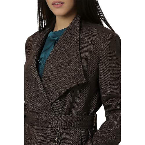 Image of Van Heusen Women's Regular Fit Casual A-line Coat, polyester blend
