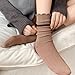 Cute Casual Women’S Sock,Womens Striped Ruffled Crew Socks Cute Color Block Athletic Running Socks Fashion Breathable Stretchy Work Sock