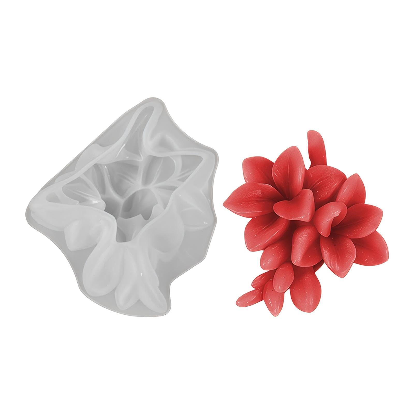 ZEPFJHE Phalaenopsis Flower Shape Silicone for Soap Chocolate Baking Resin Casting Fragrantflower Candlewax Cast