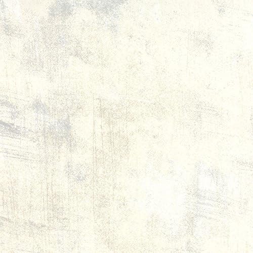 Moda Basic Grey Grunge Creme 108 Wide Quilt Backing Fabric by The Yard