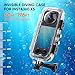 HONGDAK Invisible Dive Case for Insta360 X5, Upgraded 45m/147ft Waterproof Case Protective Underwater Diving Housing Shell for Insta360 X5 with with Bracket Accessories & Anti- Fog Inserts