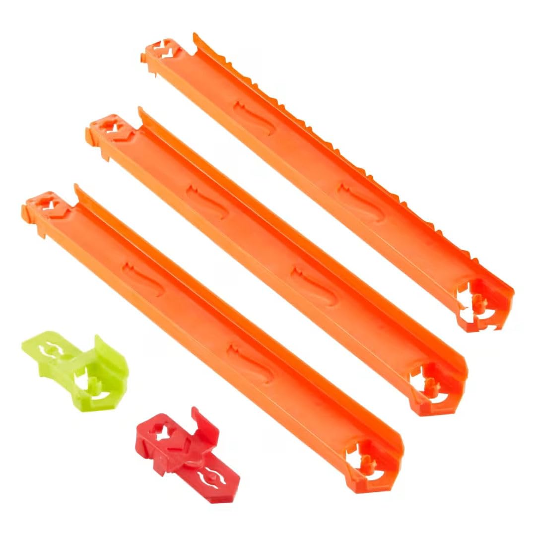 Hot Wheels Track Creator Straight Track Pack, system Speed Snap System, wiek 3+, 9 sztuk