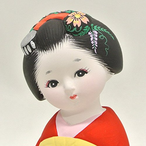 Amazon.co.jp: 博多人形 童物 舞妓 源慶作 (赤色) : ホーム＆キッチン