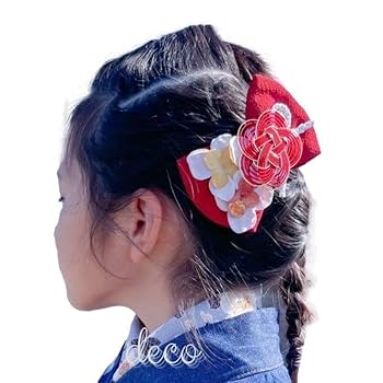 ベビーヘアクリップ ちりめん細工 誕生日 髪飾り 浴衣 着物 七五三 夏祭り ベビーヘアクリップ ちりめん細工 誕生日 髪飾り 浴衣 着物