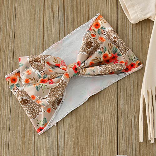 Mamãe Menina Roupas de Bebê Meninos Meninas Manga Curta Estampas de Vaca dos Desenhos Animados Borla