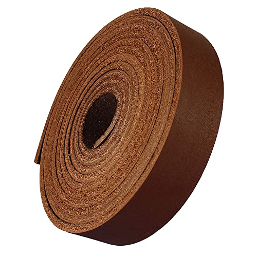 LolliBeads (TM) Genuine Leather Strap Leather Strip 3/4 Inch Wide and 72 Inches Long, Brown, Brown_3/4inch, 3/4inches_2yards - Image 3