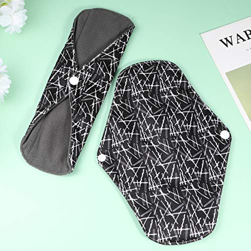 EXCEART 5 Pcs Almofadas SanitÃ¡rias de CarvÃ£o de Bambu Pano SanitÃ¡rio ReutilizÃ¡vel LavÃ¡vel Forro