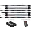 LEDGlow 6pc Flexible Million Color Multi-Color LED Interior Footwell Underdash Neon Lighting Kit for Cars & Trucks - 15 Solid Colors - 10 Unique Patterns - Music Mode - Includes Control Box & Remote