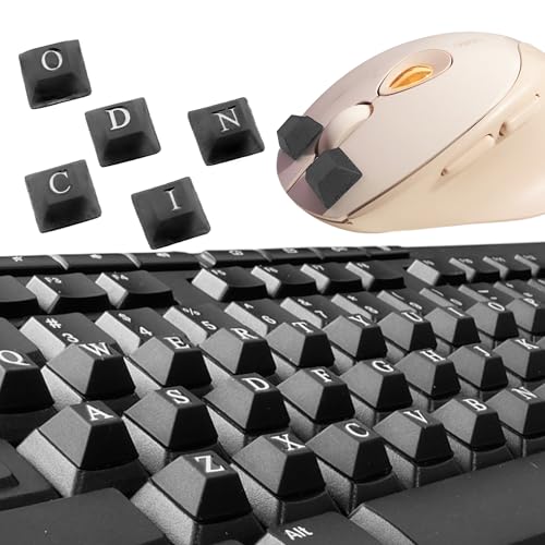 80 PCS Raised Keyboard Stickers with DIY Letter Decals for Nail-Art Typing, Adhesive Keycap Riser for Long Nails Protection for Numeric Keypad (Square-Black)