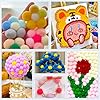 Praisebank Multi-Colored Pom Poms, 800pcs Assorted Size for Arts and Crafts, Balls in Jar #5