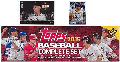 2015 Topps MLB Baseball HUGE 705 Card Factory Sealed HOBBY Factory Set with KRIS BRYANT ROOKIE & 5 EXCLUSIVE PARALLEL Cards #/179! PLUS BONUS Cal Ripken Jr. Jumbo Card! Includes all Card Series 1&2!