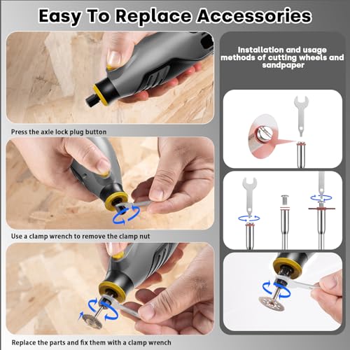 Enventor 130W Rotary Tool with 204pcs
