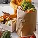 MUCHII 57 LB 50 Count Kraft Paper Bags, Large Brown Paper Grocery Bags for Storage, Shopping