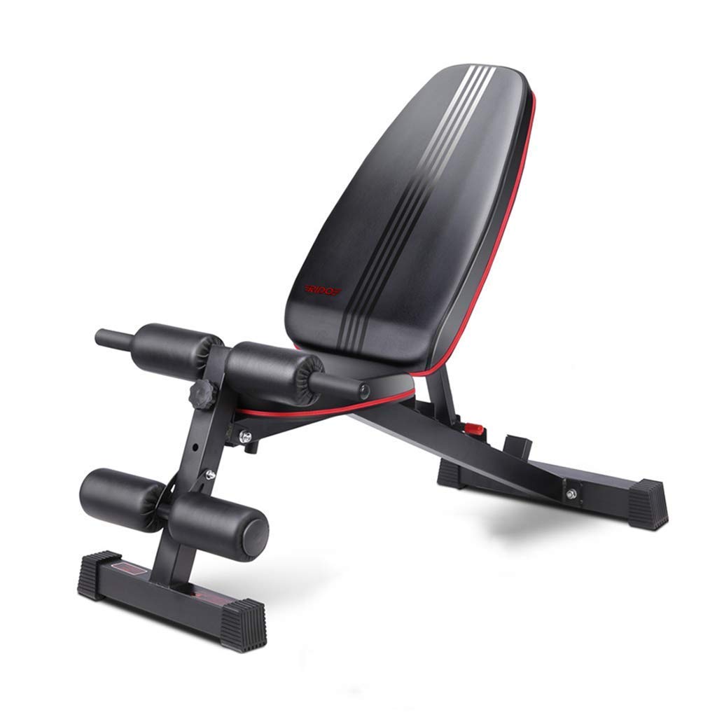 AYCDL Workout Bench Dumbbell Bench Fitness Chair Supine Board Multi-Function Household Bench Press Abdomen Board Sports Equipment,Black-145 * 62 * 120cm