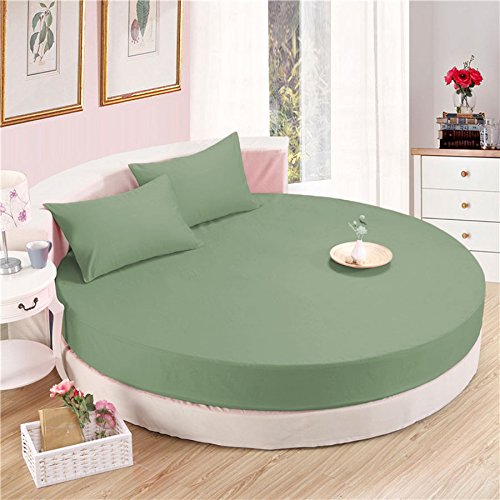 Parure de lit ronde de 243 cm linge de lit de luxe en coton égyptien 600 fils