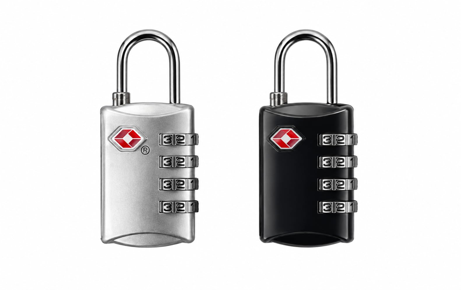 QUIRA Set of 2 TSA Approved 4-Digit Metal Combination Locks for Travel | Heavy-Duty Luggage Locks for Suitcases, Backpacks, Gym Bags & Lockers-picture-4