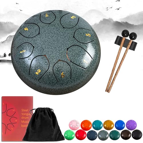 Steel Tongue Drum 6 Inch 8 Notas para Exterior miniatura 1