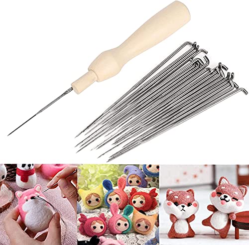 Agulhas de feltro, agulhas de feltro de lã DIY Kit de ferramentas de feltro de agulha de lã para fel