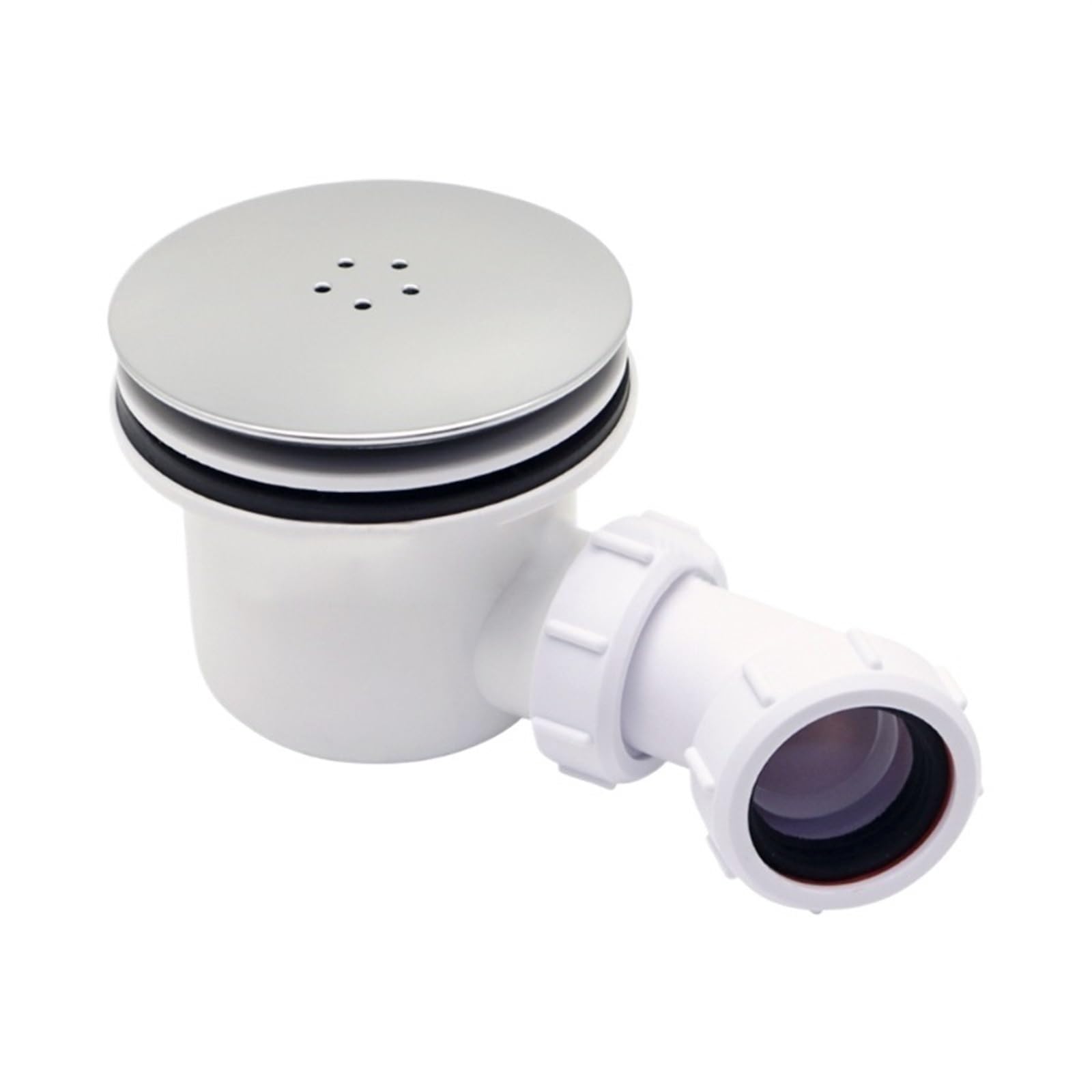 Bonde de Douche Basse de 90 mm Siphon de Douche Longue durée Fixation Facile