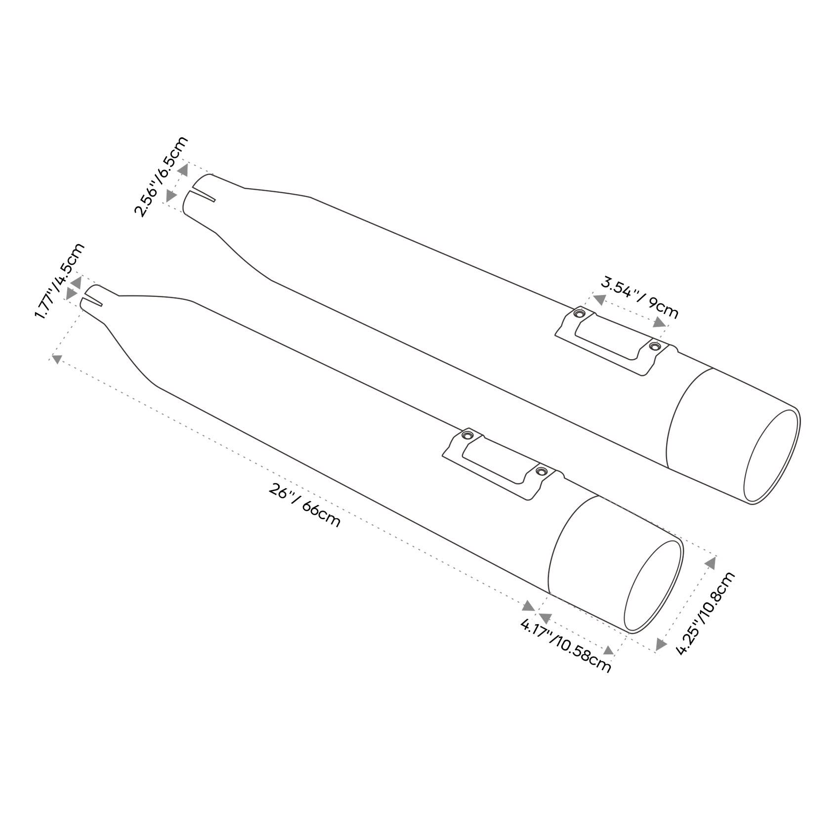 Slip On Dual Silenziatori Di Scarico Tubi Parti Del Motociclo Per Harley Touring Electra Glide Road King 2017-2020 2021 2022