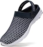 [SAGUARO] サンダル メンズ レディース ジュニア 超軽量 オールメッシュ 水陸両用 スリッパ クロッグサンダル サボ